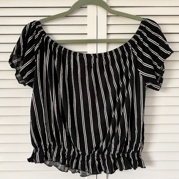 H&M Striped Ruched Top - Picture 6 of 7